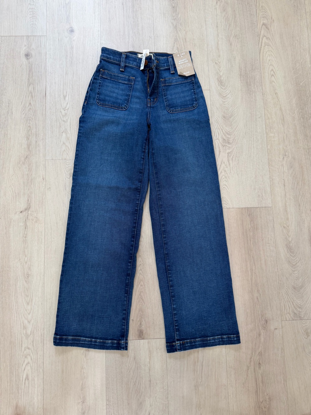 Madewell Dark Blue Wide-Leg Jeans